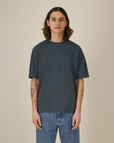 Breezer - Das Relaxed Unisex-T-Shirt - India Ink Grey - 3XL bedrucken, Art.-Nr. STTU964C7153X