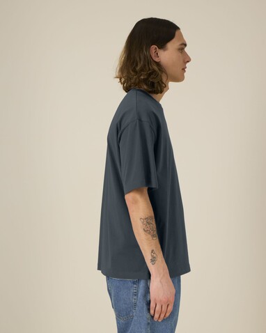 Breezer - Das Relaxed Unisex-T-Shirt - India Ink Grey - 3XL bedrucken, Art.-Nr. STTU964C7153X