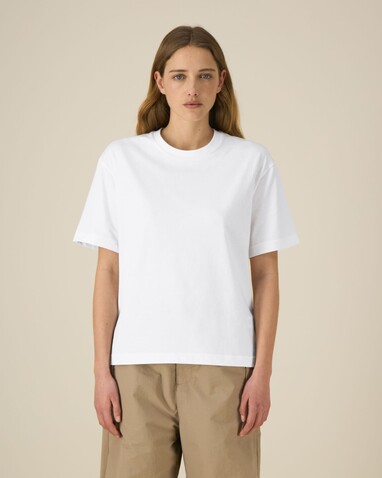 Breezer - Das Relaxed Unisex-T-Shirt - White - L bedrucken, Art.-Nr. STTU964C0011L