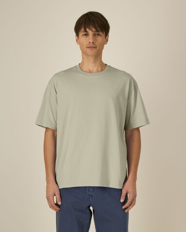 Breezer - Das Relaxed Unisex-T-Shirt - Stone - M bedrucken, Art.-Nr. STTU964C3581M