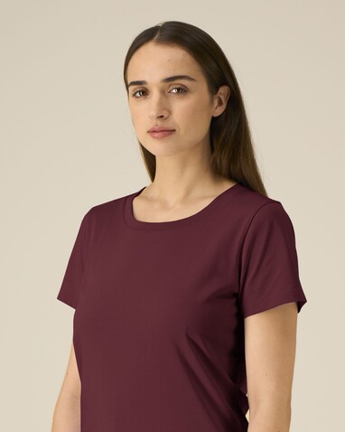 Stella Expresser 2.0 - Das Fitted Damen-T-Shirt - Burgundy - S bedrucken, Art.-Nr. STTW079C2441S Stella Expresser 2.0 - Das Fitted Damen-T-Shirt - Burgundy - S bedrucken, Art.-Nr. STTW079C2441S