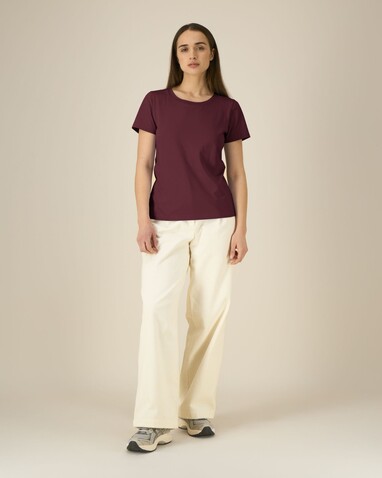 Stella Expresser 2.0 - Das Fitted Damen-T-Shirt - Burgundy - S bedrucken, Art.-Nr. STTW079C2441S Stella Expresser 2.0 - Das Fitted Damen-T-Shirt - Burgundy - S bedrucken, Art.-Nr. STTW079C2441S