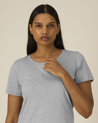 Stella Expresser 2.0 - Das Fitted Damen-T-Shirt - Heather Grey - 3XL bedrucken, Art.-Nr. STTW079C2503X