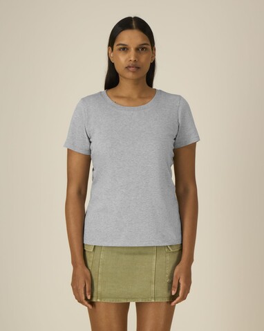 Stella Expresser 2.0 - Das Fitted Damen-T-Shirt - Heather Grey - 3XL bedrucken, Art.-Nr. STTW079C2503X
