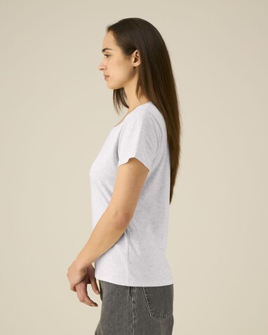 Stella Expresser 2.0 - Das Fitted Damen-T-Shirt - Cool Heather Grey - L bedrucken, Art.-Nr. STTW079C1461L