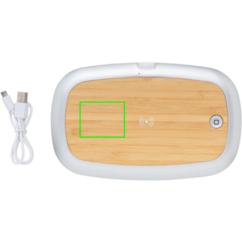 Rena UV-C Sterilisations-Box mit 5W Wireless Charger grau bedrucken, Art.-Nr. P301.132 Rena UV-C Sterilisations-Box mit 5W Wireless Charger grau bedrucken, Art.-Nr. P301.132