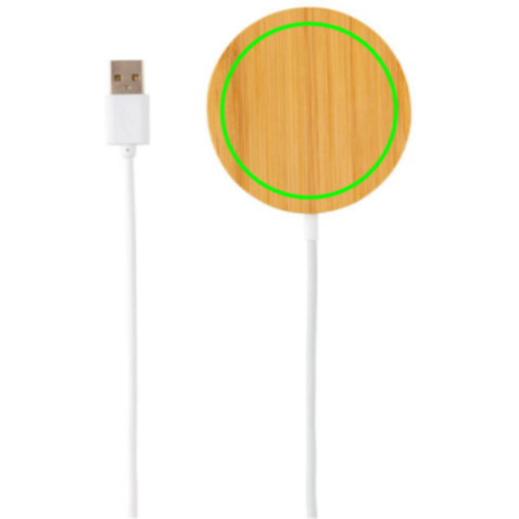 10W Bambus magnetischer Wireless Charger braun bedrucken, Art.-Nr. P302.639 10W Bambus magnetischer Wireless Charger braun bedrucken, Art.-Nr. P302.639