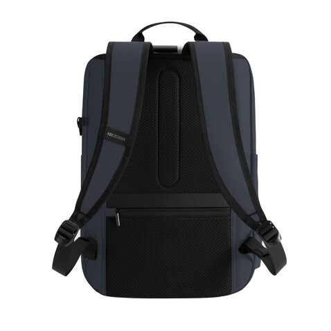 Urban wasserabweisender Anti-Diebstahl Rucksack navy blau, schwarz bedrucken, Art.-Nr. P706.2825 Urban wasserabweisender Anti-Diebstahl Rucksack navy blau, schwarz bedrucken, Art.-Nr. P706.2825