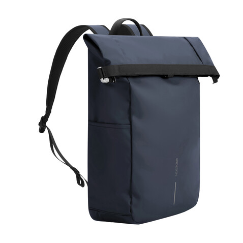 Urban wasserabweisender Anti-Diebstahl Rucksack navy blau, schwarz bedrucken, Art.-Nr. P706.2825 Urban wasserabweisender Anti-Diebstahl Rucksack navy blau, schwarz bedrucken, Art.-Nr. P706.2825