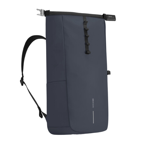 Urban wasserabweisender Anti-Diebstahl Rucksack navy blau, schwarz bedrucken, Art.-Nr. P706.2825 Urban wasserabweisender Anti-Diebstahl Rucksack navy blau, schwarz bedrucken, Art.-Nr. P706.2825