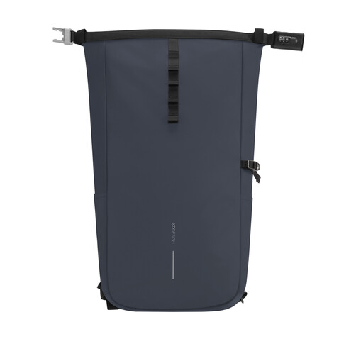 Urban wasserabweisender Anti-Diebstahl Rucksack navy blau, schwarz bedrucken, Art.-Nr. P706.2825 Urban wasserabweisender Anti-Diebstahl Rucksack navy blau, schwarz bedrucken, Art.-Nr. P706.2825