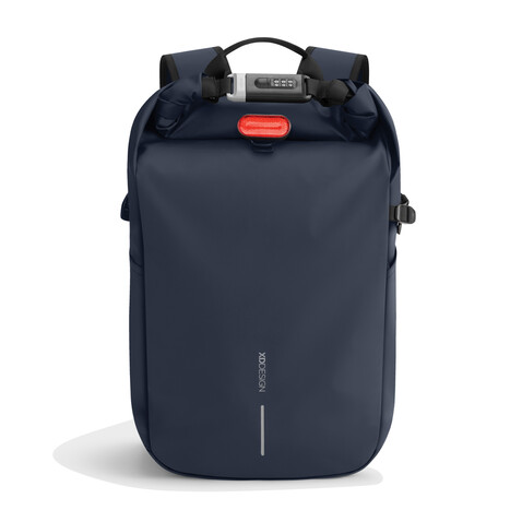 Urban wasserabweisender Anti-Diebstahl Rucksack navy blau, schwarz bedrucken, Art.-Nr. P706.2825 Urban wasserabweisender Anti-Diebstahl Rucksack navy blau, schwarz bedrucken, Art.-Nr. P706.2825