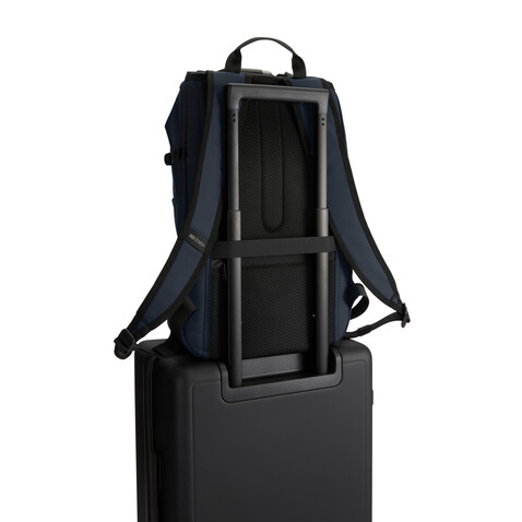 Urban wasserabweisender Anti-Diebstahl Rucksack navy blau, schwarz bedrucken, Art.-Nr. P706.2825 Urban wasserabweisender Anti-Diebstahl Rucksack navy blau, schwarz bedrucken, Art.-Nr. P706.2825