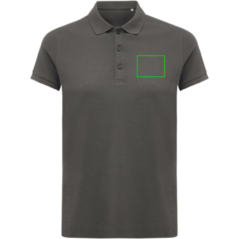 IQONIQ Yosemite Damen Piqué-Poloshirt aus rec. Baumwolle anthrazit bedrucken, Art.-Nr. T4200.019.XS