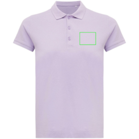 IQONIQ Yosemite Damen Piqué-Poloshirt aus rec. Baumwolle lavender bedrucken, Art.-Nr. T4200.011.S