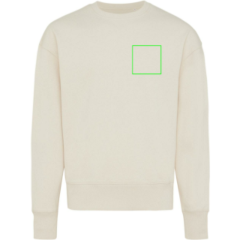 IQONIQ Kruger Relax-Rundhals-Sweater aus recycelt. Baumwolle natural raw bedrucken, Art.-Nr. T9302.018.L IQONIQ Kruger Relax-Rundhals-Sweater aus recycelt. Baumwolle natural raw bedrucken, Art.-Nr. T9302.018.L