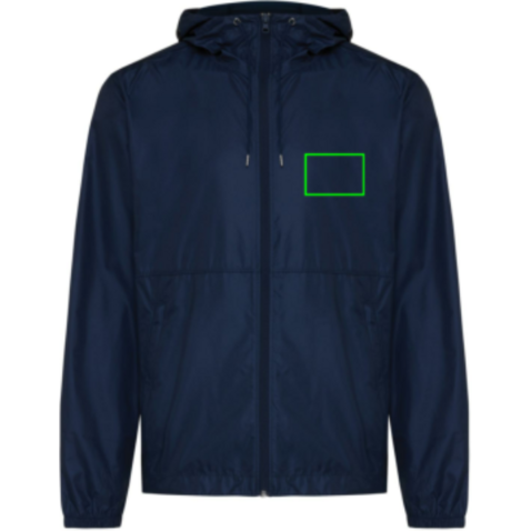 IQONIQ Logan Lightweight Jacke aus recyceltem Polyester navy blau bedrucken, Art.-Nr. T9701.002.XXXL