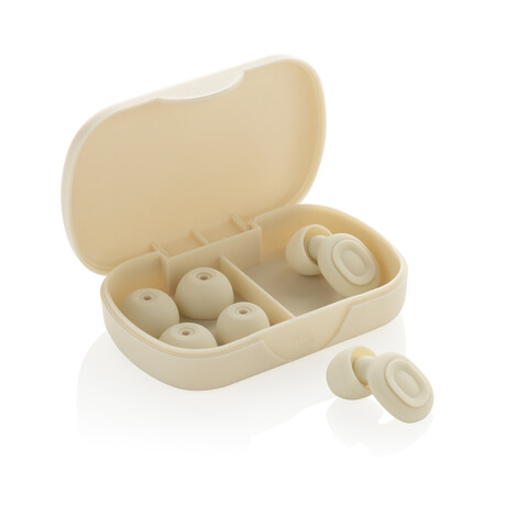 Sereva Geräuschreduzierende Ohrstöpsel beige bedrucken, Art.-Nr. P457.0519 Sereva Geräuschreduzierende Ohrstöpsel beige bedrucken, Art.-Nr. P457.0519