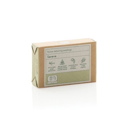 Sereva Geräuschreduzierende Ohrstöpsel beige bedrucken, Art.-Nr. P457.0519 Sereva Geräuschreduzierende Ohrstöpsel beige bedrucken, Art.-Nr. P457.0519