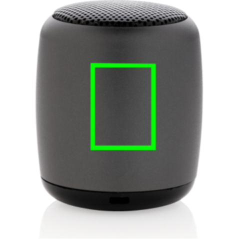 Kabelloser Mini-Lautsprecher aus Aluminium anthrazit bedrucken, Art.-Nr. P329.390 Kabelloser Mini-Lautsprecher aus Aluminium anthrazit bedrucken, Art.-Nr. P329.390
