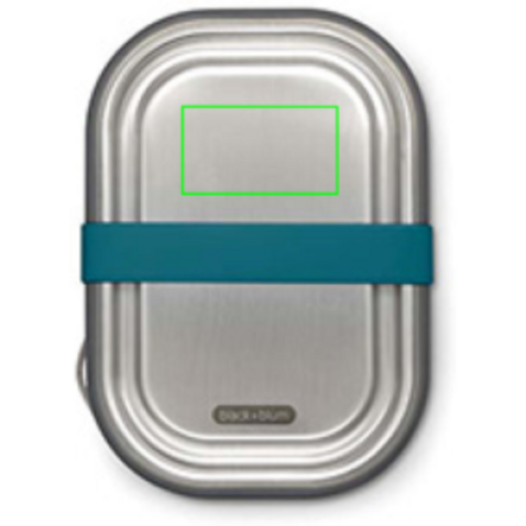 Black+Blum Stainless Steel Lunch Box groß turkis bedrucken, Art.-Nr. P439.0033 Black+Blum Stainless Steel Lunch Box groß turkis bedrucken, Art.-Nr. P439.0033