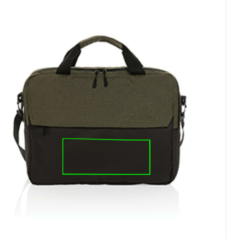 Kazu AWARE™ 15,6" RPET Laptop-Tasche grün bedrucken, Art.-Nr. P732.177