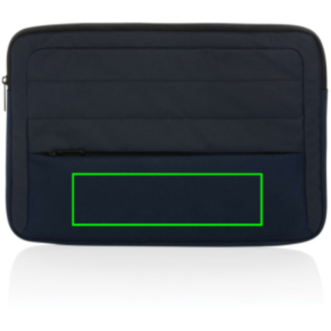 Armond AWARE™ RPET 15.6" Laptop-Sleeve navy blau bedrucken, Art.-Nr. P788.155