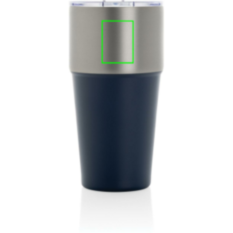 Fluid Becher aus RCS-zertifiziert recyceltem Stahl, 500ml navy blau bedrucken, Art.-Nr. P437.1325 Fluid Becher aus RCS-zertifiziert recyceltem Stahl, 500ml navy blau bedrucken, Art.-Nr. P437.1325
