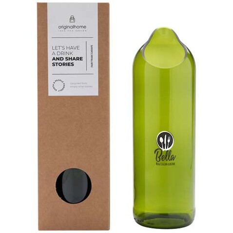 Originalhome 750 ml Wasserkaraffe, grün bedrucken, Art.-Nr. 11340661
