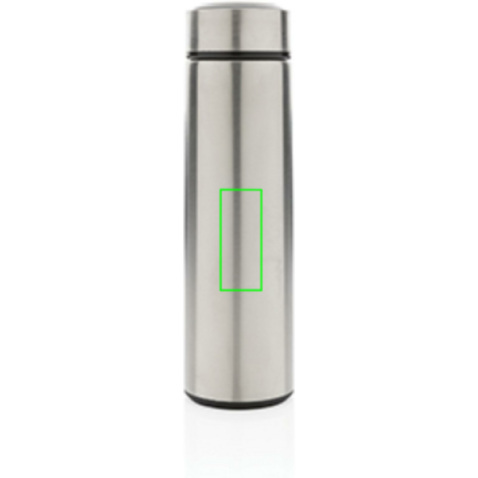 Vakuum Stainless Steel Flasche mit gebürstetem Metalldeckel silber bedrucken, Art.-Nr. P433.392 Vakuum Stainless Steel Flasche mit gebürstetem Metalldeckel silber bedrucken, Art.-Nr. P433.392