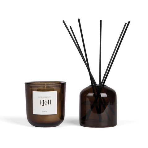 VINGA Nordic Essence Ambiente-Set off white, dunkelbraun bedrucken, Art.-Nr. V2620619 VINGA Nordic Essence Ambiente-Set off white, dunkelbraun bedrucken, Art.-Nr. V2620619