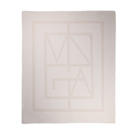 VINGA Monogram GRS Decke off white bedrucken, Art.-Nr. V4040603 VINGA Monogram GRS Decke off white bedrucken, Art.-Nr. V4040603