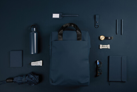 VINGA Baltimore RCS Tote Rucksack navy blau bedrucken, Art.-Nr. V7050025 VINGA Baltimore RCS Tote Rucksack navy blau bedrucken, Art.-Nr. V7050025
