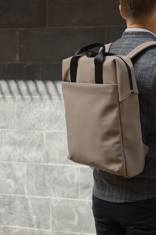 VINGA Baltimore RCS Tote Rucksack greige bedrucken, Art.-Nr. V7050019