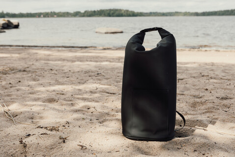 VINGA Baltimore RCS Roll-Top Kühltasche schwarz bedrucken, Art.-Nr. V7750201