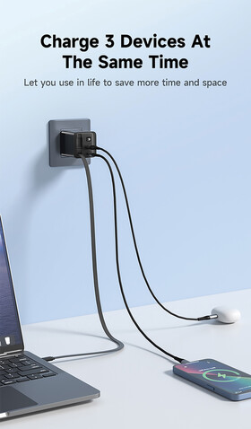 Urban Vitamin Mendocino 65W GaN-Charger mit einziehb. Kabel schwarz bedrucken, Art.-Nr. P301.2701 Urban Vitamin Mendocino 65W GaN-Charger mit einziehb. Kabel schwarz bedrucken, Art.-Nr. P301.2701