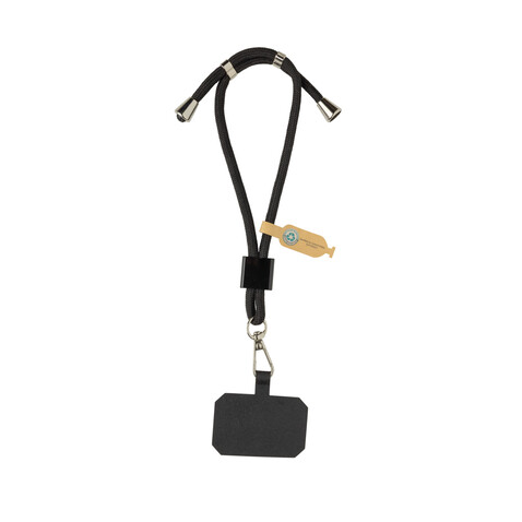 CarryLoop verstellbares Handy-Handgelenksband aus RCS rPET schwarz bedrucken, Art.-Nr. P302.8401 CarryLoop verstellbares Handy-Handgelenksband aus RCS rPET schwarz bedrucken, Art.-Nr. P302.8401
