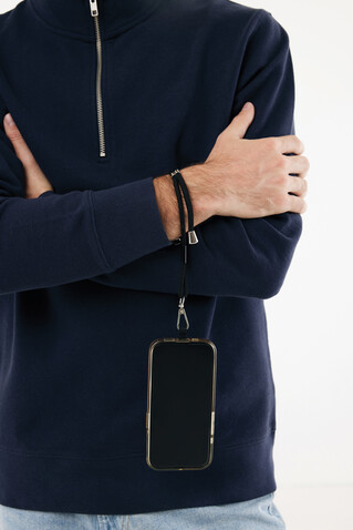 CarryLoop verstellbares Handy-Handgelenksband aus RCS rPET schwarz bedrucken, Art.-Nr. P302.8401 CarryLoop verstellbares Handy-Handgelenksband aus RCS rPET schwarz bedrucken, Art.-Nr. P302.8401