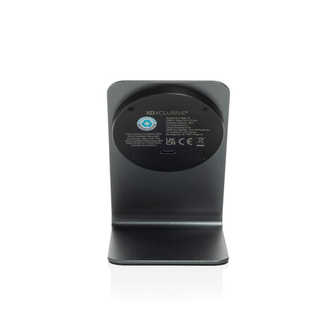 Terra Aluminium 15W magnetischer Wireless-Charger grau bedrucken, Art.-Nr. P309.1002
