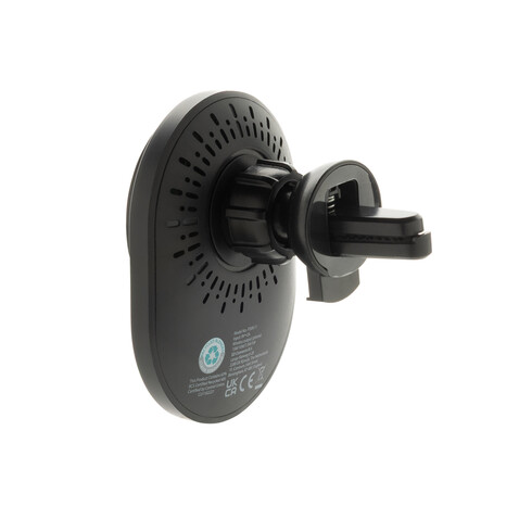 PowerCruze magnetischer 15W Autohalter aus RCS rec. ABS schwarz bedrucken, Art.-Nr. P309.1101
