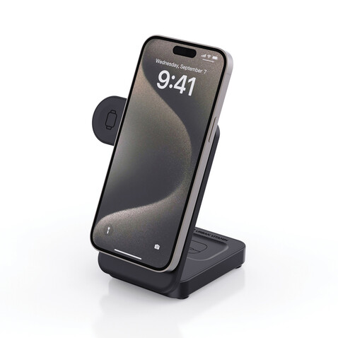 Urban Vitamin Arcadia 15W 3in1 Magnet-Charger aus RCS rABS schwarz bedrucken, Art.-Nr. P309.5101 Urban Vitamin Arcadia 15W 3in1 Magnet-Charger aus RCS rABS schwarz bedrucken, Art.-Nr. P309.5101