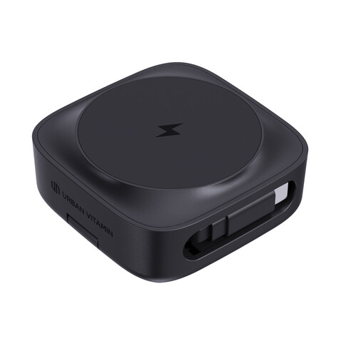 Urban Vitamin Goleta 2-in-1 15W Magnetic Wireless Charger schwarz bedrucken, Art.-Nr. P309.5301 Urban Vitamin Goleta 2-in-1 15W Magnetic Wireless Charger schwarz bedrucken, Art.-Nr. P309.5301