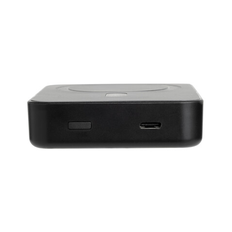 Amporia 10.000mAh magnetische Powerbank aus RCS rec. ABS schwarz bedrucken, Art.-Nr. P322.8901