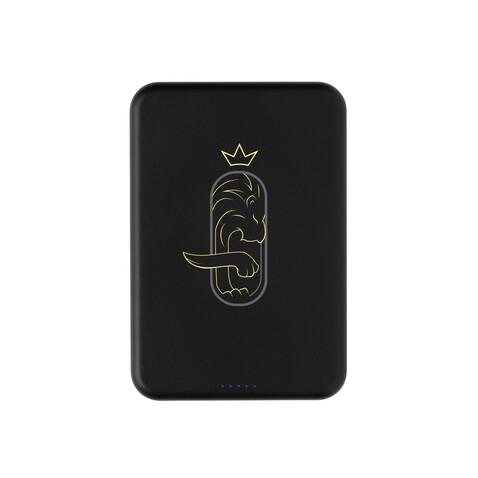 Amporia 10.000mAh magnetische Powerbank aus RCS rec. ABS schwarz bedrucken, Art.-Nr. P322.8901