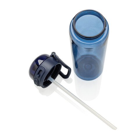 Sip'nLock RCS rPET auslaufsichere Sport-Trinkflasche 800ml navy blau bedrucken, Art.-Nr. P437.7025 Sip'nLock RCS rPET auslaufsichere Sport-Trinkflasche 800ml navy blau bedrucken, Art.-Nr. P437.7025