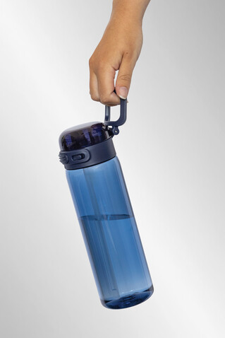 Sip'nLock RCS rPET auslaufsichere Sport-Trinkflasche 800ml navy blau bedrucken, Art.-Nr. P437.7025 Sip'nLock RCS rPET auslaufsichere Sport-Trinkflasche 800ml navy blau bedrucken, Art.-Nr. P437.7025