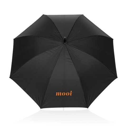 Swiss Peak Vero Aware™ RPET 25"-Regenschirm schwarz bedrucken, Art.-Nr. P850.7501 Swiss Peak Vero Aware™ RPET 25"-Regenschirm schwarz bedrucken, Art.-Nr. P850.7501
