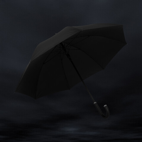 Swiss Peak Vero Aware™ RPET 25"-Regenschirm schwarz bedrucken, Art.-Nr. P850.7501 Swiss Peak Vero Aware™ RPET 25"-Regenschirm schwarz bedrucken, Art.-Nr. P850.7501