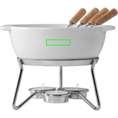 BOSKA Käse-Fondue Set Party - 750ml weiß bedrucken, Art.-Nr. RB853548 BOSKA Käse-Fondue Set Party - 750ml weiß bedrucken, Art.-Nr. RB853548