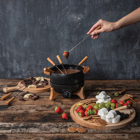 BOSKA elektrisches Party Fondue Set - 2.3L (EU Type F) schwarz bedrucken, Art.-Nr. RB853570 BOSKA elektrisches Party Fondue Set - 2.3L (EU Type F) schwarz bedrucken, Art.-Nr. RB853570